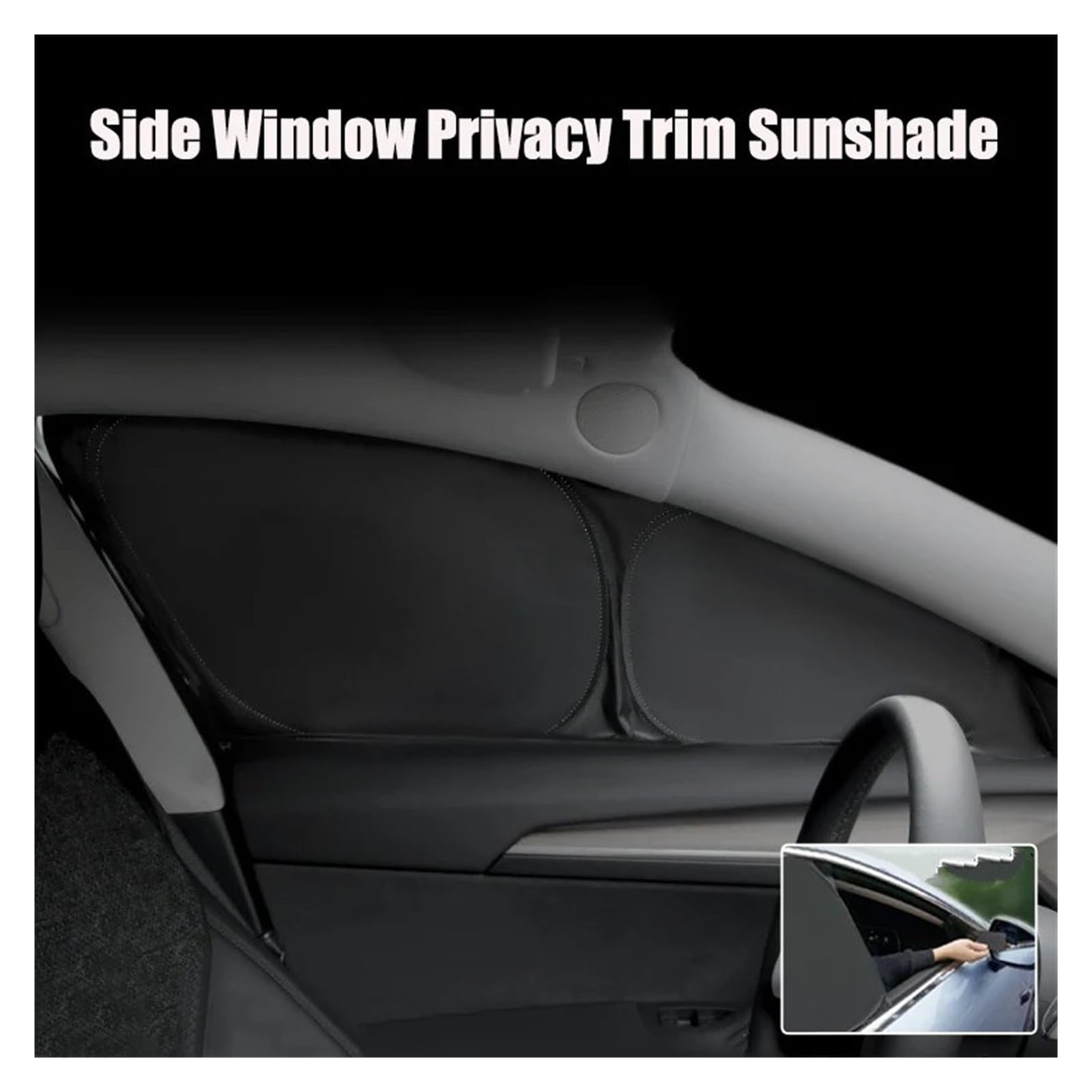 Parasole Macchina Per Tesla Modello 3/S/X/Y 2024 Finestrino Laterale Anteriore Parabrezza Posteriore Privacy Trim Parasole Cieco Ombreggiatura Tenda Da Sole Auto Parasole (Misurare : S New 7pcs A)