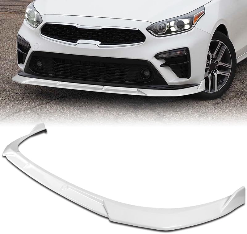 EPARTS 3 Pieces Style Front Bumper Lip Spoiler Splitter Chin Side Body Kit Trim Protection Compatible With2019-2021 Forte / 2020-2021 Forte5 (Painted Carbon Fiber Style)