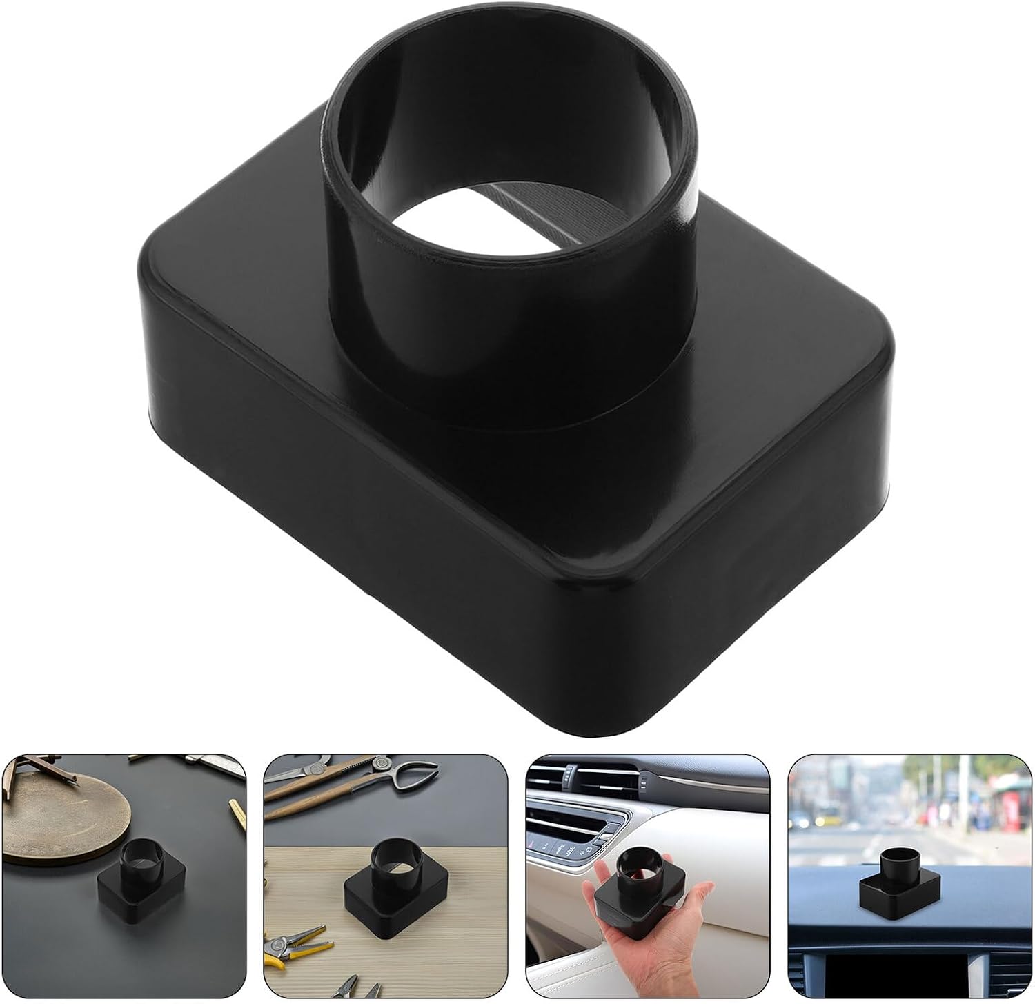 4pcs Automotive Air Conditioning Vent Outlet Adapter Fittings Air Vent Duct Connector for Car Heater Ventilation System Replacement
