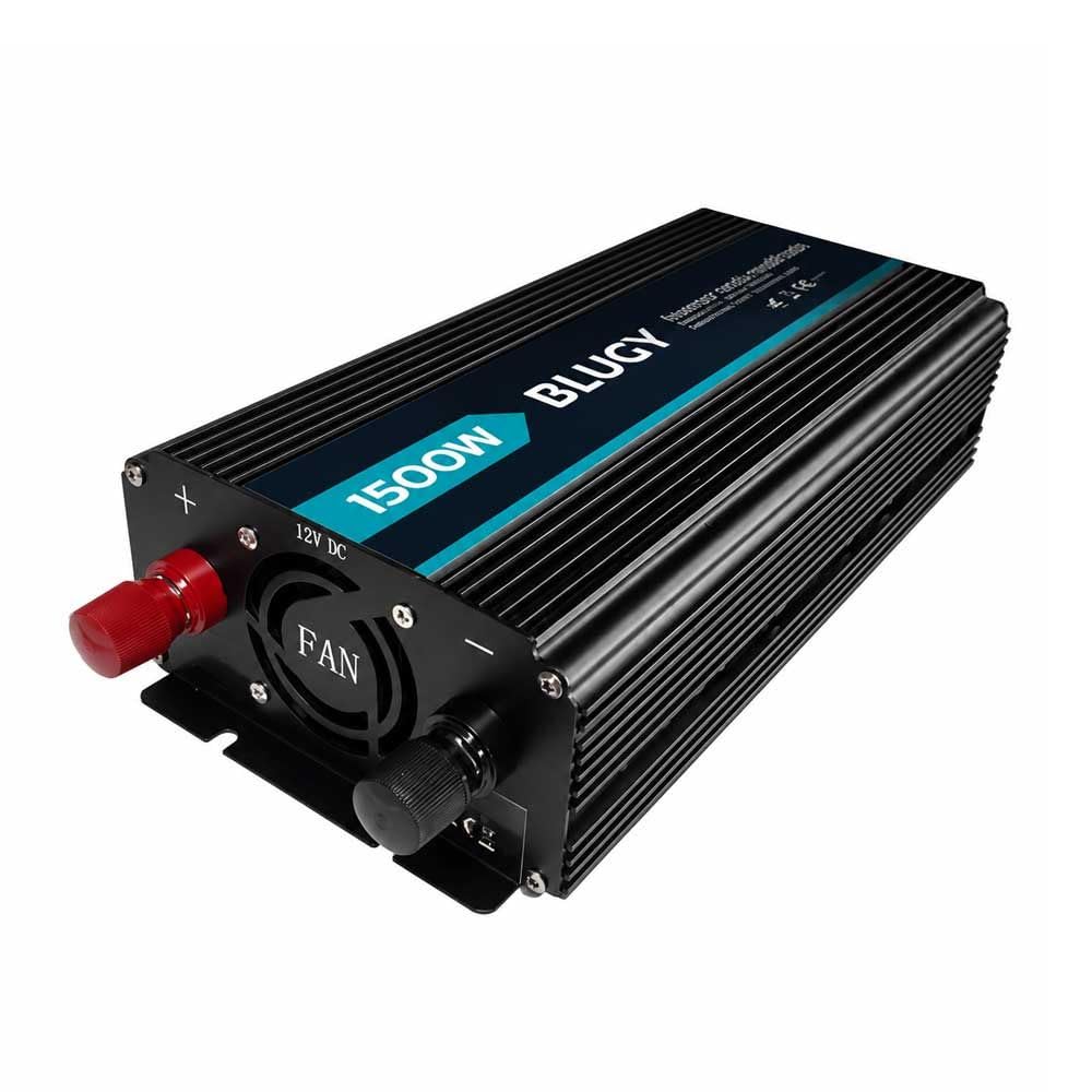 Inversor 24V 1500W Onda modificada, Cargas lineales, conmutación Equipos electrónicos, Salida USB de 5 V / 2,1 A integrada, Salida de Onda sinusoidal modificada a 230 V / 50 Hz