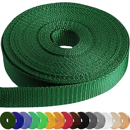 Image of TECEUM 3 /4 inch & 5 /8 inch & 1 inch & 1.5 inch & 2 inch Webbing - 10 25 50 Yards - 40+ Colors - Heavy Duty 1 Inch 1.5 Inch 2 Inch Backpack Straps - Webbing for Outdoors Indoors Crafting DIY
