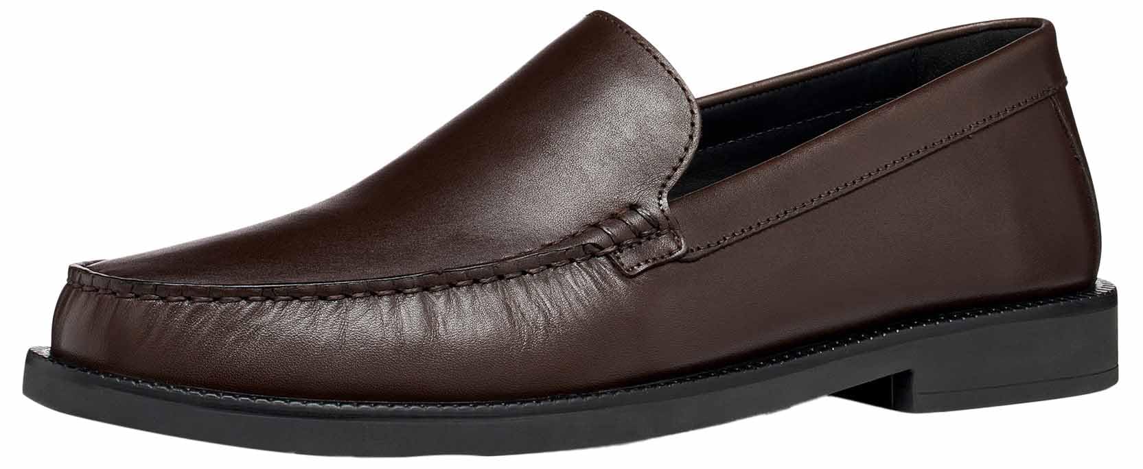 Geox Men's U Recanati A Moccasin, Coffee, 41 EU