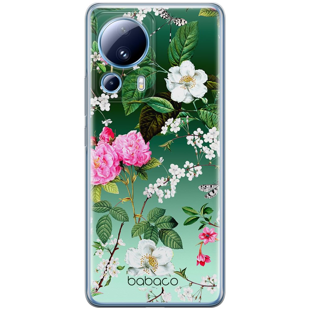 Babaco ERT GROUP mobile phone case for Xiaomi 13 LITE/CIVI 2 original and officially Licensed pattern Flowers 035 optimally adapted to the shape of the mobile phone, case made of TPU