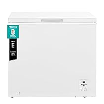 Hisense MCF189E1 Congelatore a pozzetto 191 litri di capacità, Classe energetica E, silenzioso 39 dB, Bianco, dimensioni LxPxA 96,3 cm x 63 cm x 84,7 cm