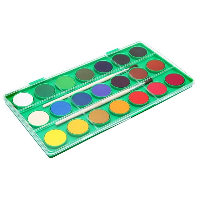 Foto 2 de 5 de Acuarelas Alpino - Estuche 21 Colores - Cajas de Acuarelas para Niños - Incluye Pincel