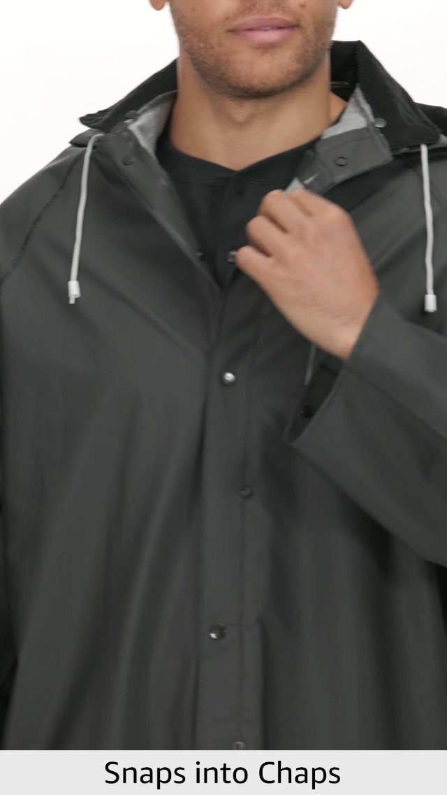 Image of Galeton mens RAINCOAT, Black, X-Large Tall US