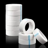 fenshine 10 Rolls Micropore Medical Tape for Eyelash Extension, Adhesive Fabric Tape For for Eyelash Extension Supply 0.5 inch x 10 Yards (10Rolls withe)