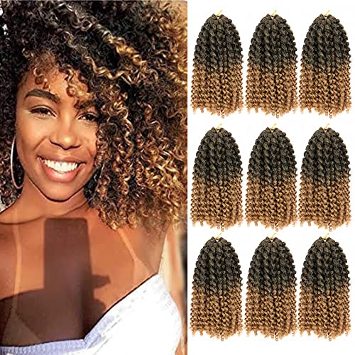 8 Inch Short Passion Twist Marlybob Crochet Hair 9 Bundles Afro Kinky