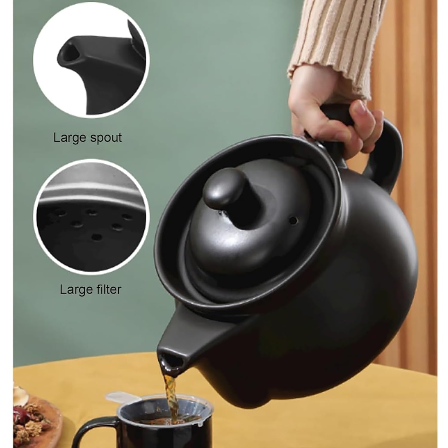 Olla eléctrica para hierbas medicinales, 2-6 L, multifuncional para hierbas medicinales, té, sopa, guiso y gachas