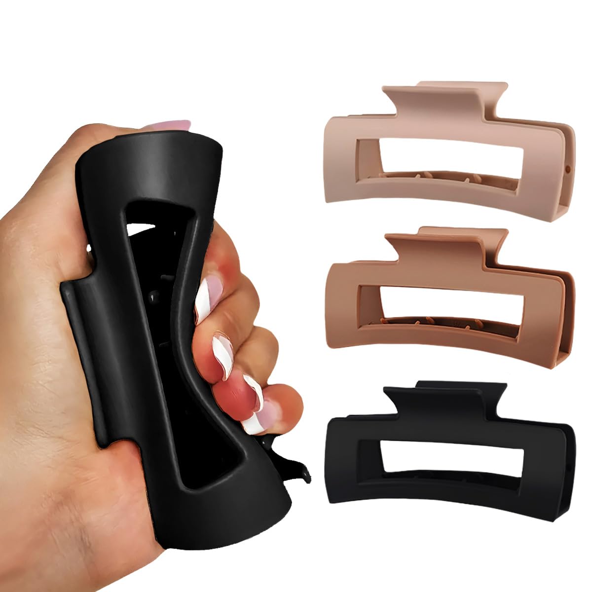Matra Flexible Claw Clip Unbreakable Squishy Hair Clutcher Soft