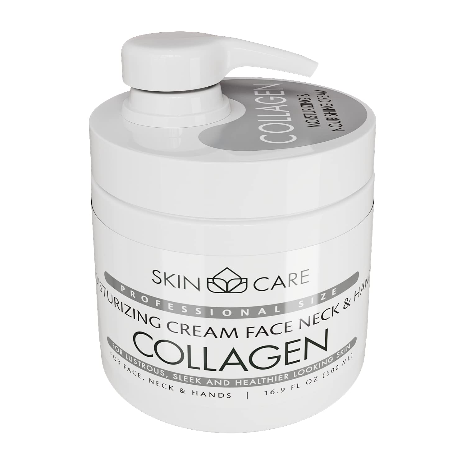 Skin Care Collagen 3-in-1 Moisturizer Face, Neck & Décolleté Cream, Treatment for Crepey Skin Wrinkles and Sagging