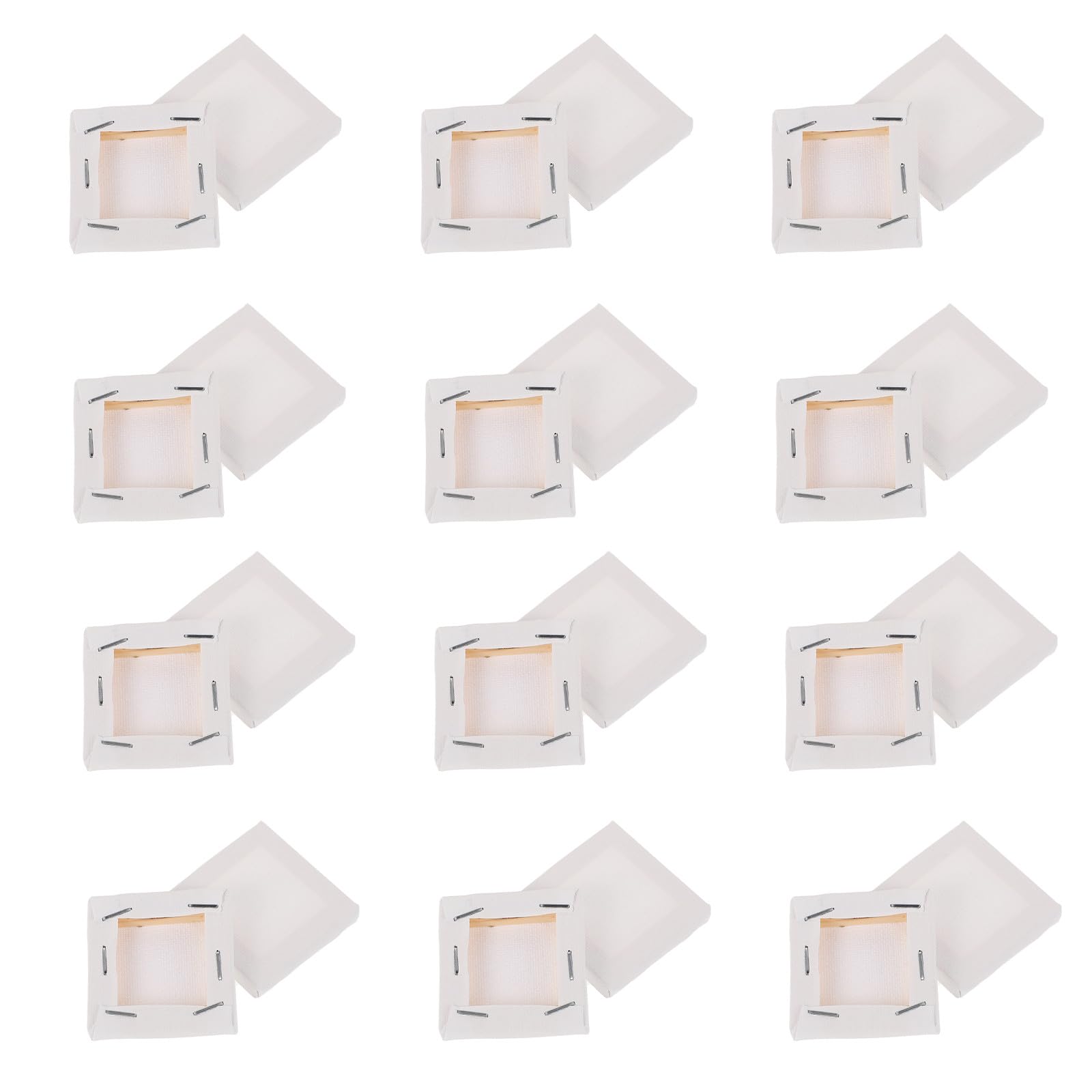 Pintura al óleo sobre lienzo blanco Homoyoyo en pack de 24 tableros con esquinas reforzadas