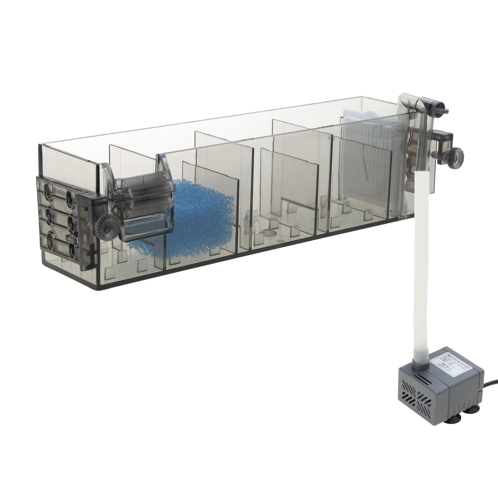Appareil de Filtration d'aquarium Aquarium 3 en 1 Appareil de Purification d'eau Externe Appareil de Purification d'eau Mural pour Aquarium Fish-Tank Fish Bowl