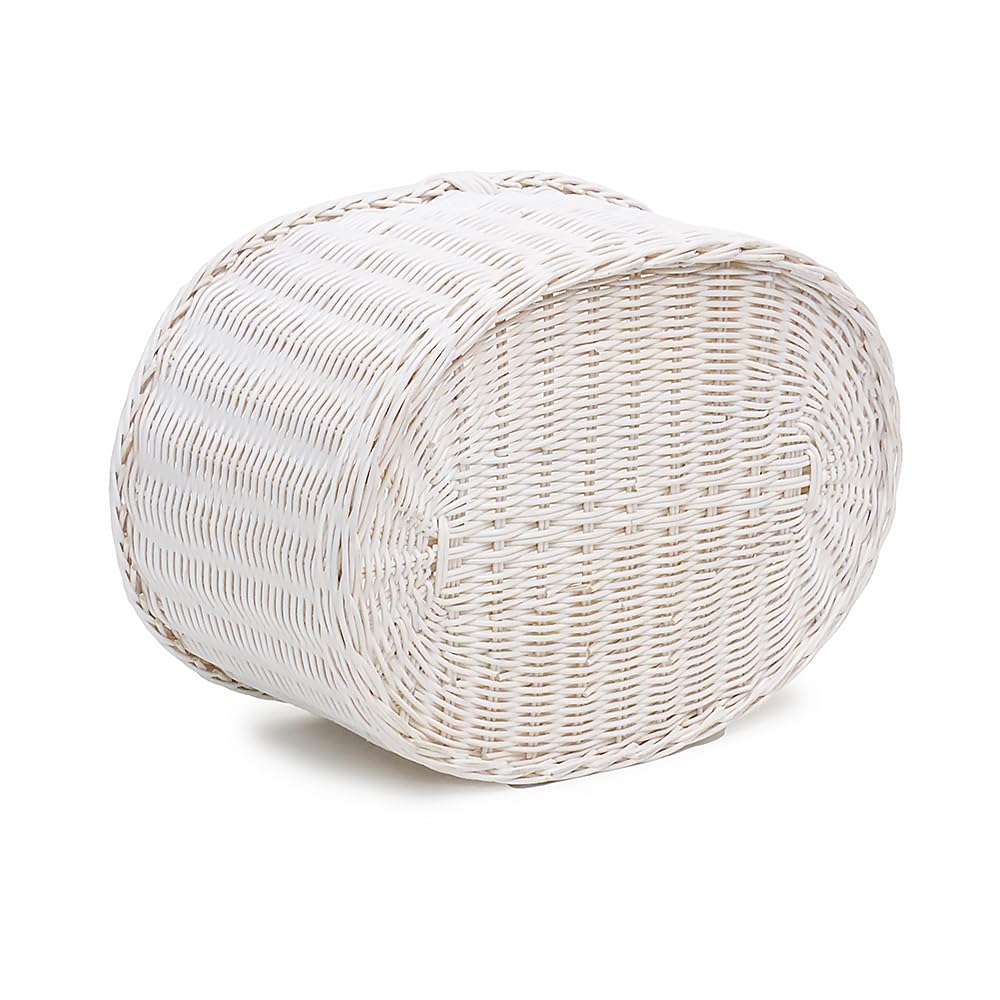 天然素材 カゴ 白8個 まとめ売り Amazon｜型番027WH 天然素材の白いかご ホワイトバスケット ピクニック