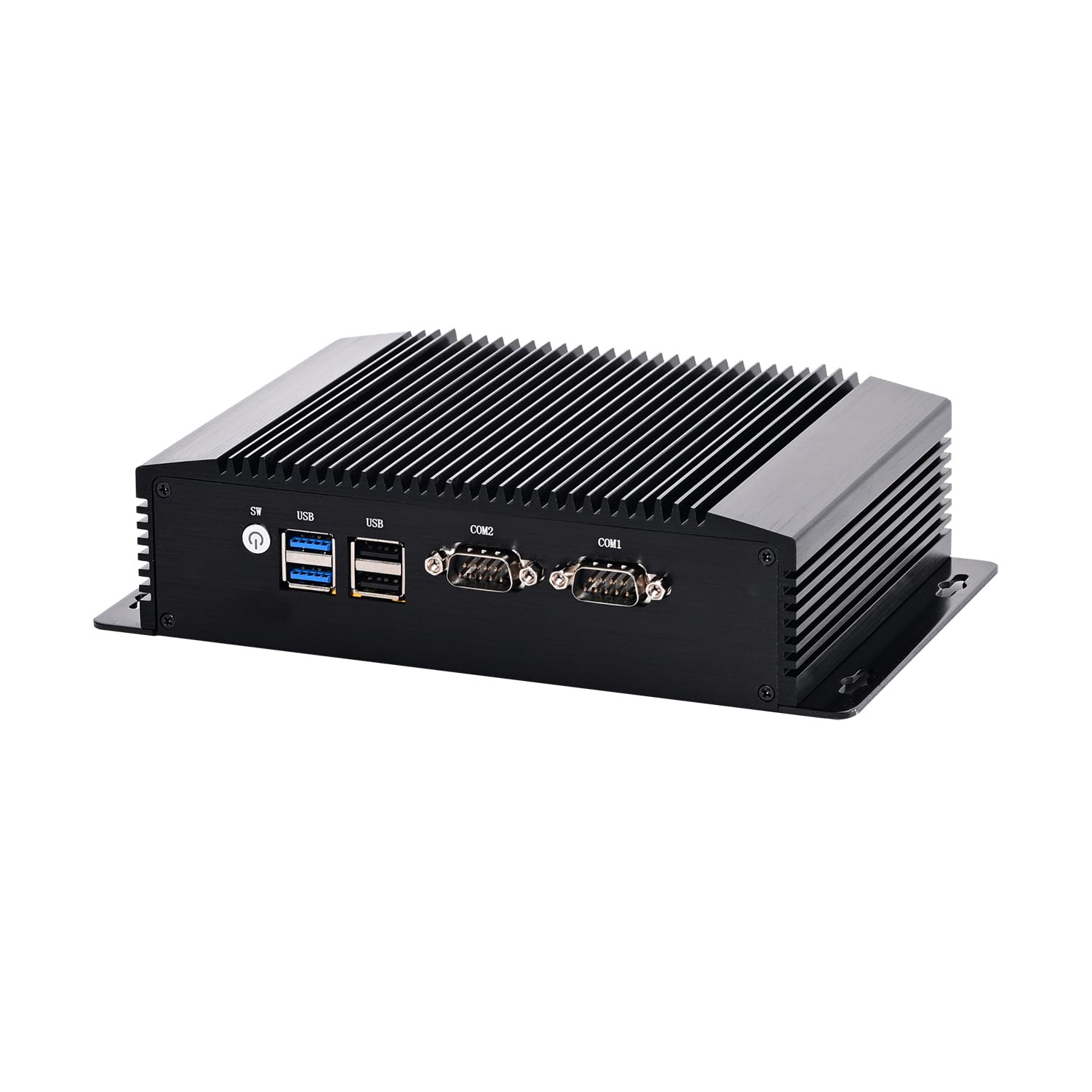 Fanless Industrial Computer, IPC, Mini PC, Windows 11 / Linux Ubuntu, Intel N100, IM12, AC WiFi, BT, 4 x USB, 2 COM, Dual LAN, DP, 2 x HDMI, 0 RAM, 0 Storage, Barebone No System