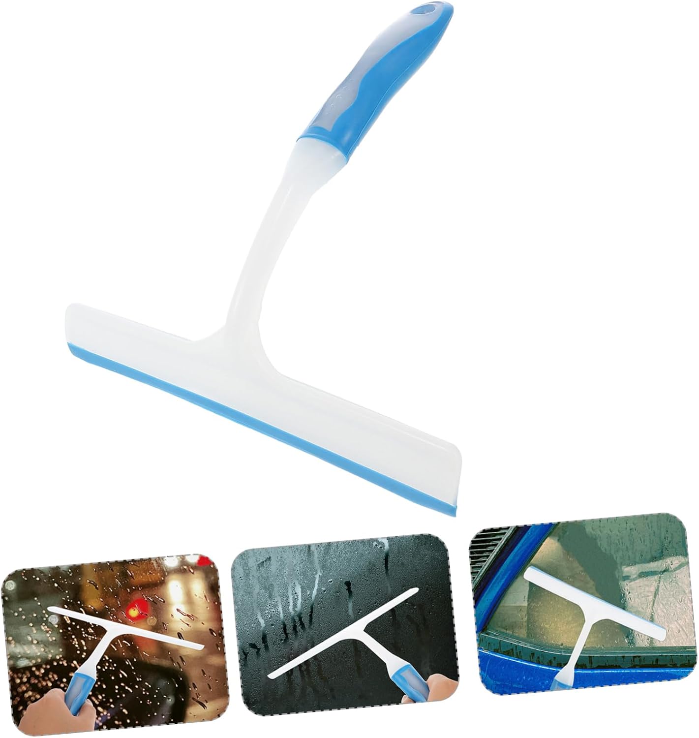 Zerodeko Silicone Car Window Squeegee – 12-inch Windshield Cleaning Tool Ergonomic Handle for Effortless Drying and Streak-Free Finish for Auto Detailing and Car Wash