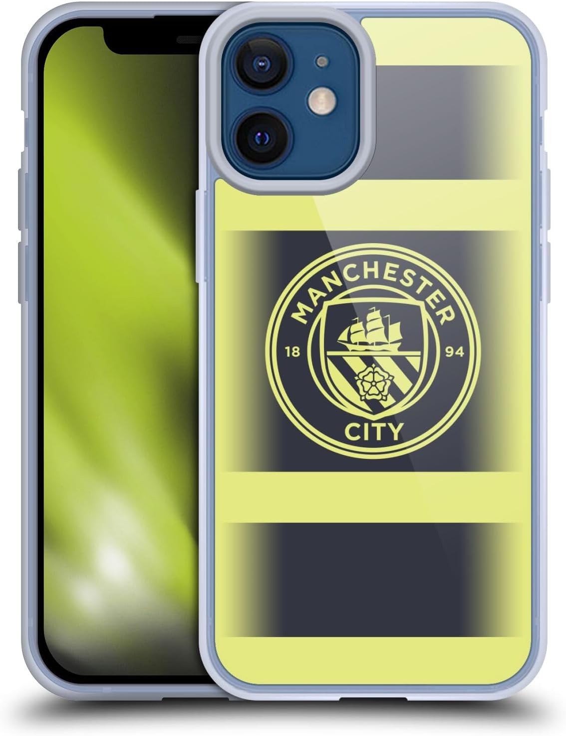 Head Case Designs Officially Licensed Manchester City Man City FC Away 2022/23 Badge Kit Soft Gel Case Compatible with Apple iPhone 11