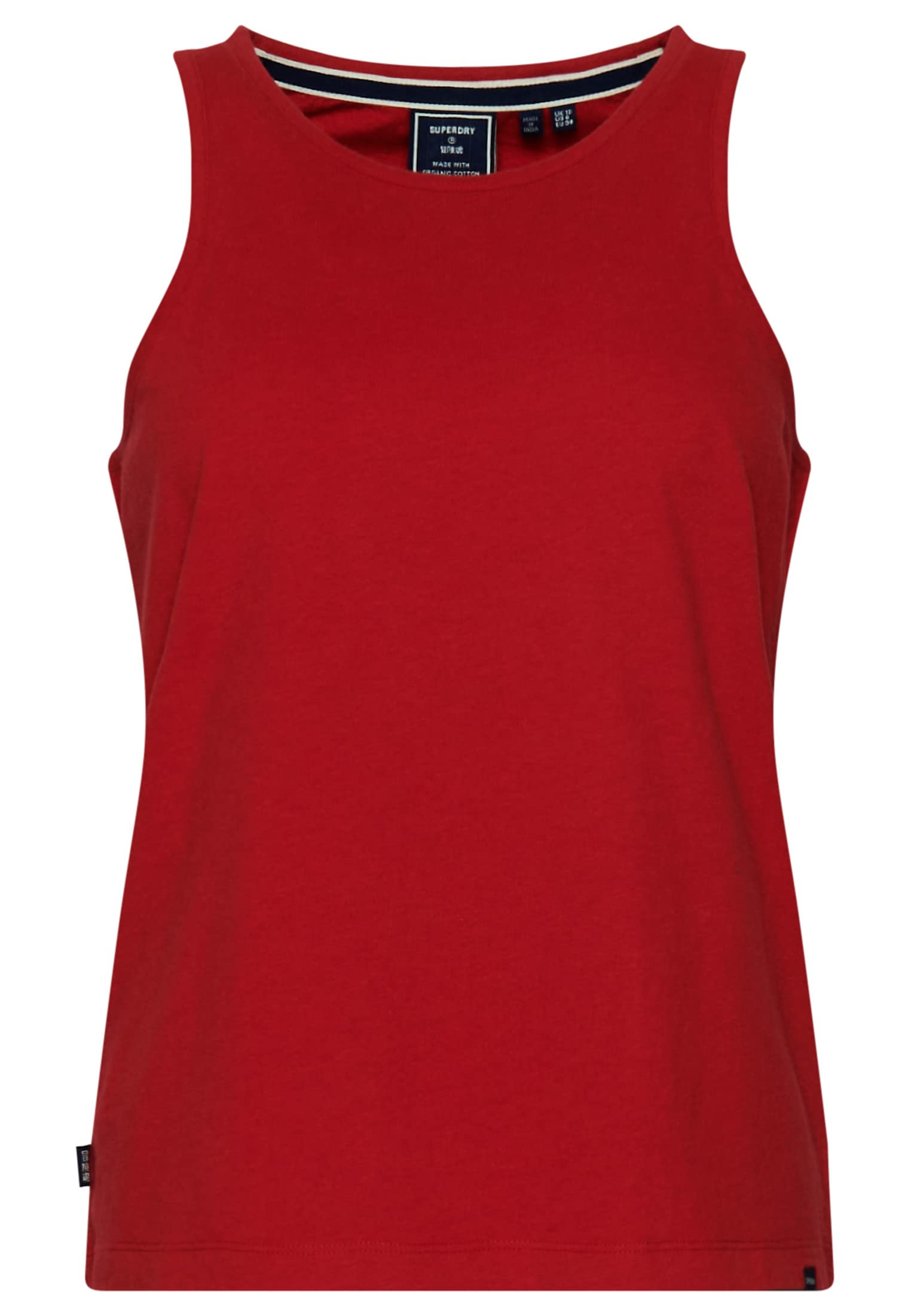 Superdry Women's Papaya Red Marl Vintage Logo Emb Vest Vest, S