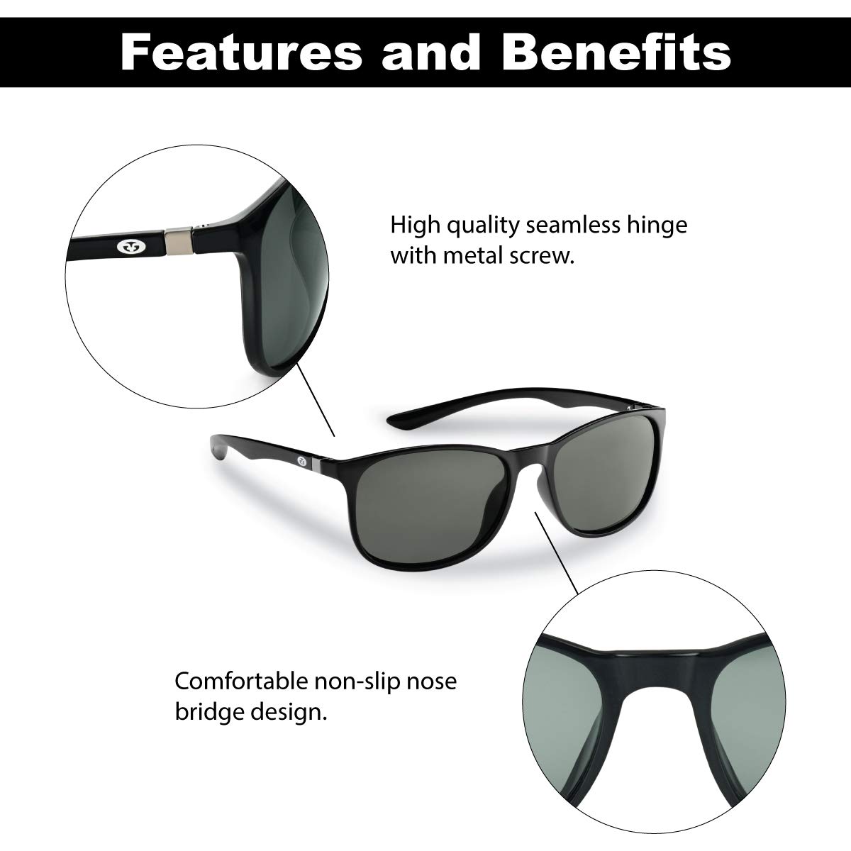 Flying Fisherman UNA Occhiali da sole polarizzati con AcuTint UV Blocker per pesca e sport all'aria aperta