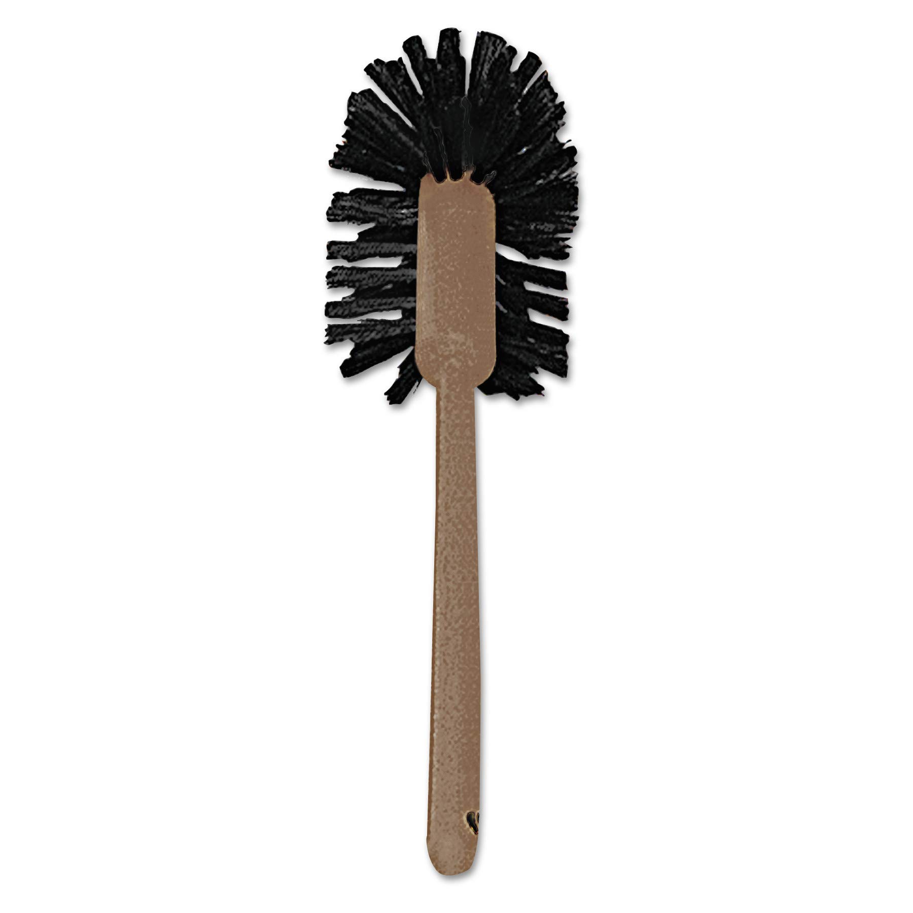 Rubbermaid 6320 17" Overall Length, 1-1/2" Trim Length, Brown Color, Polypropylene Fill, Toilet Bowl Brush with Plastic Handle