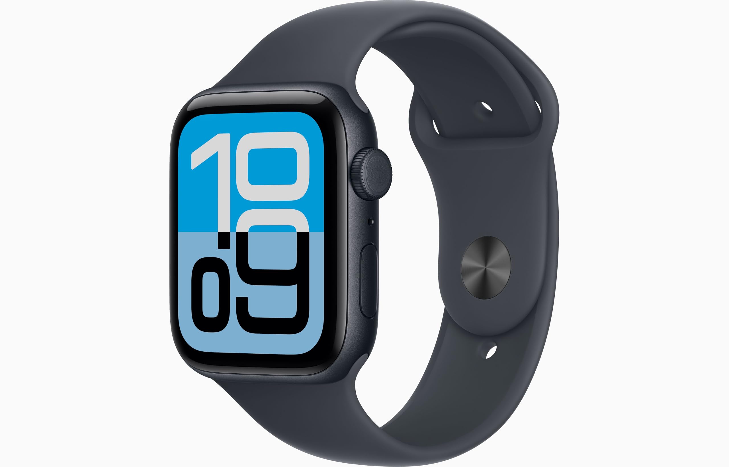 Apple Watch SE 3 [GPS, 44mm] Midnight Aluminum Case with Black Sport Band, S/M (Renewed)