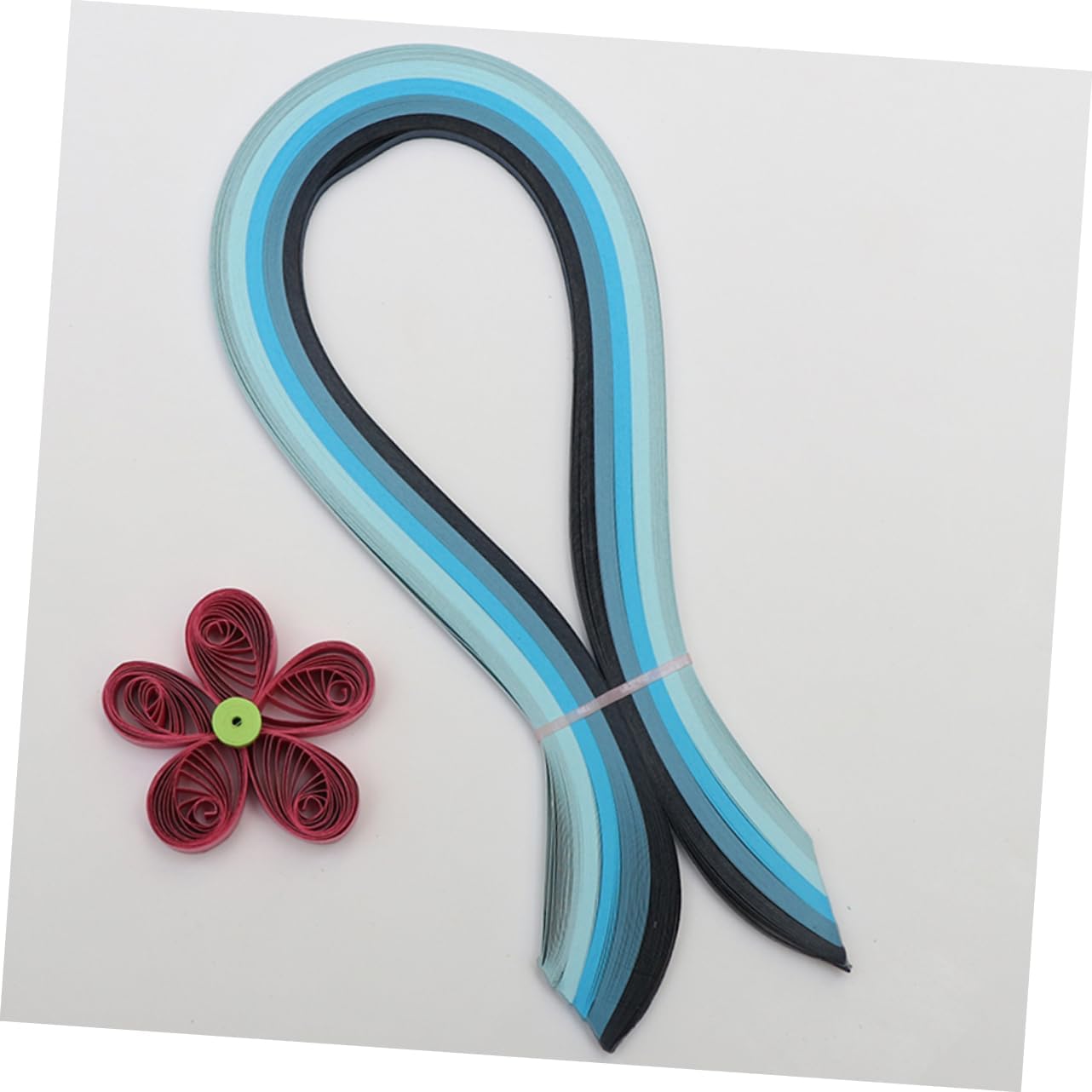 OSALADI Paper Quilling Sheets Set 5mm x 39cm 9 Bright Boys and Girls Activities