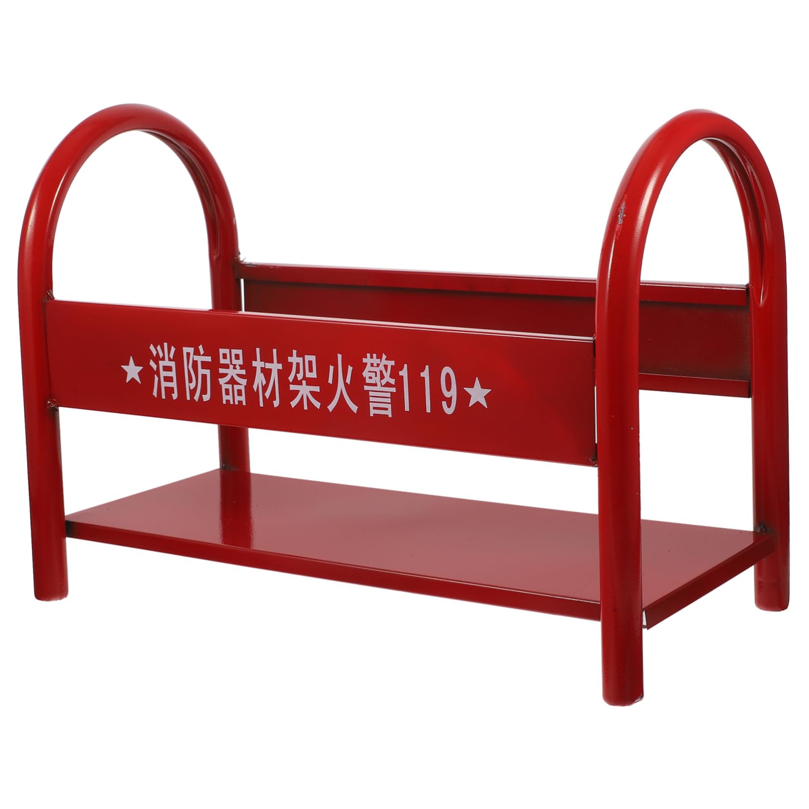 Soporte para Extintor de Incendios Rojo de Hierro 2-4kg | Estructura Simple y Resistente, para Escuela y Centro Comercial, Acabado Cuidado Estilo Aleatorio