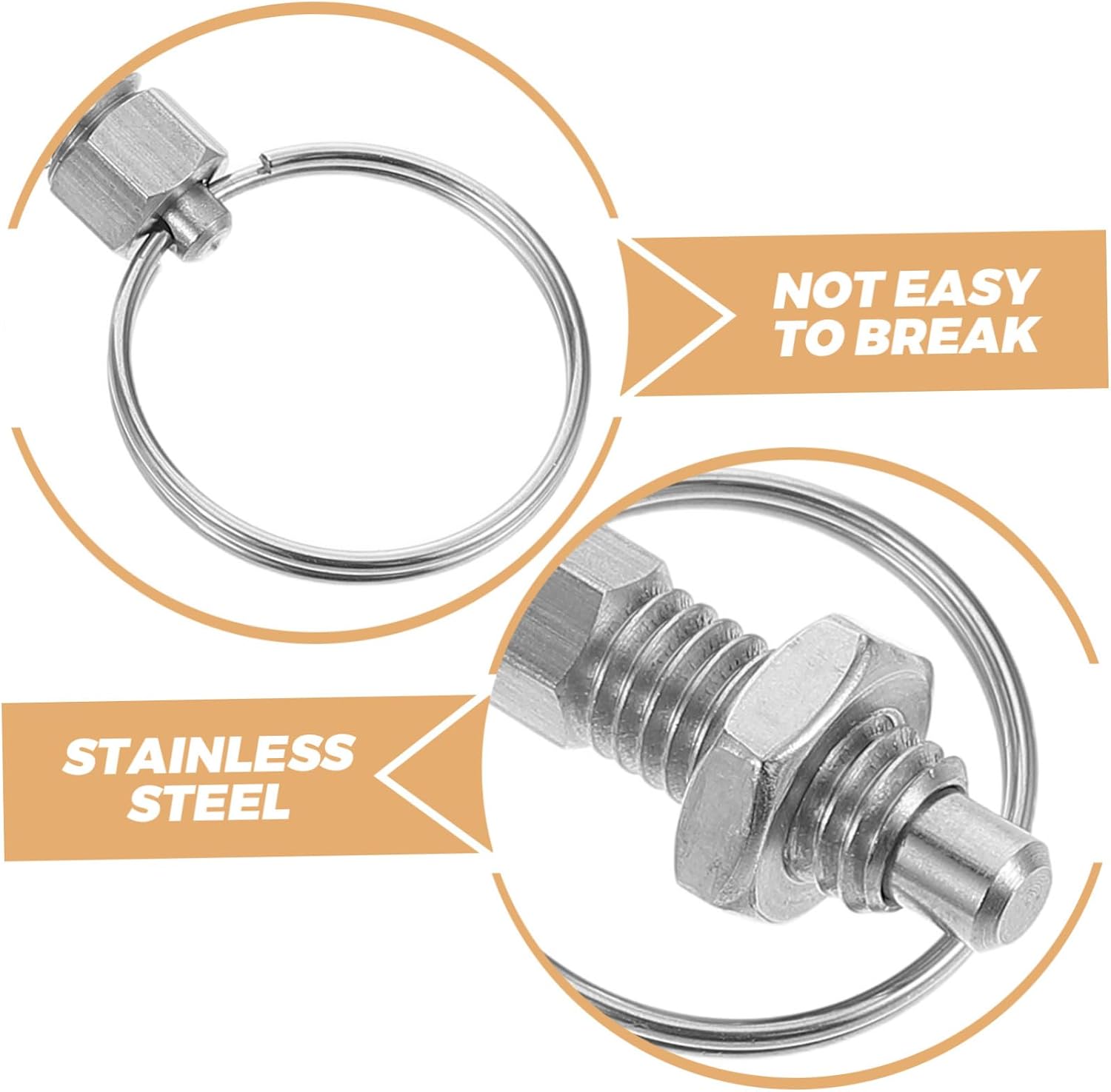 GANAZONO Heavy Duty Locking Pin for Gym Equipment Durable Indexing Plunger for Fitness Device Replacement and Repair