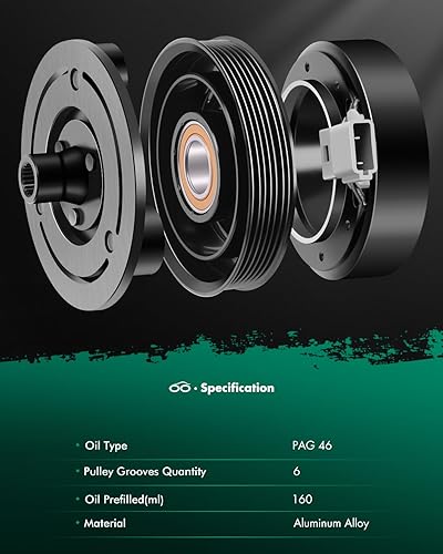 Miniatura 8 de SCITOO Embrague del compresor del aire acondicionado para Ford Ranger para Mazda B2300 2.3L 1990-1997 CO 101610C