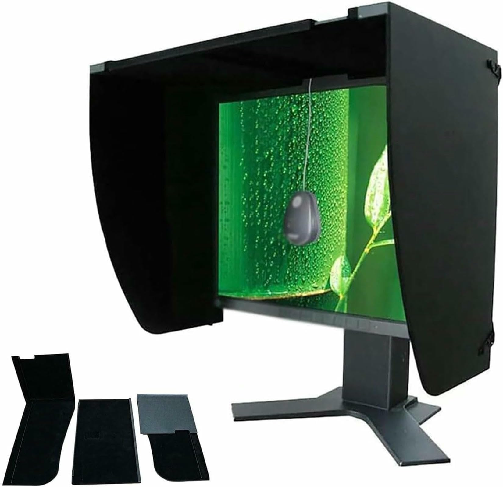 Capuchon de moniteur d'ordinateur pliable et ajustable contre les reflets