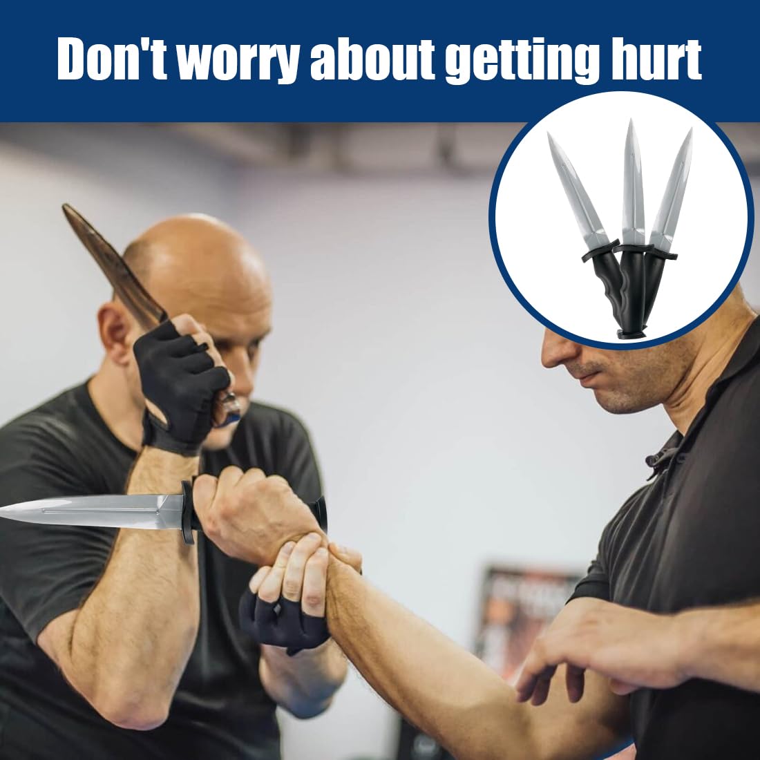 XPEX 1 coltello finto per Halloween, coltello da allenamento in silicone, accessori fai-da-te per spettacoli