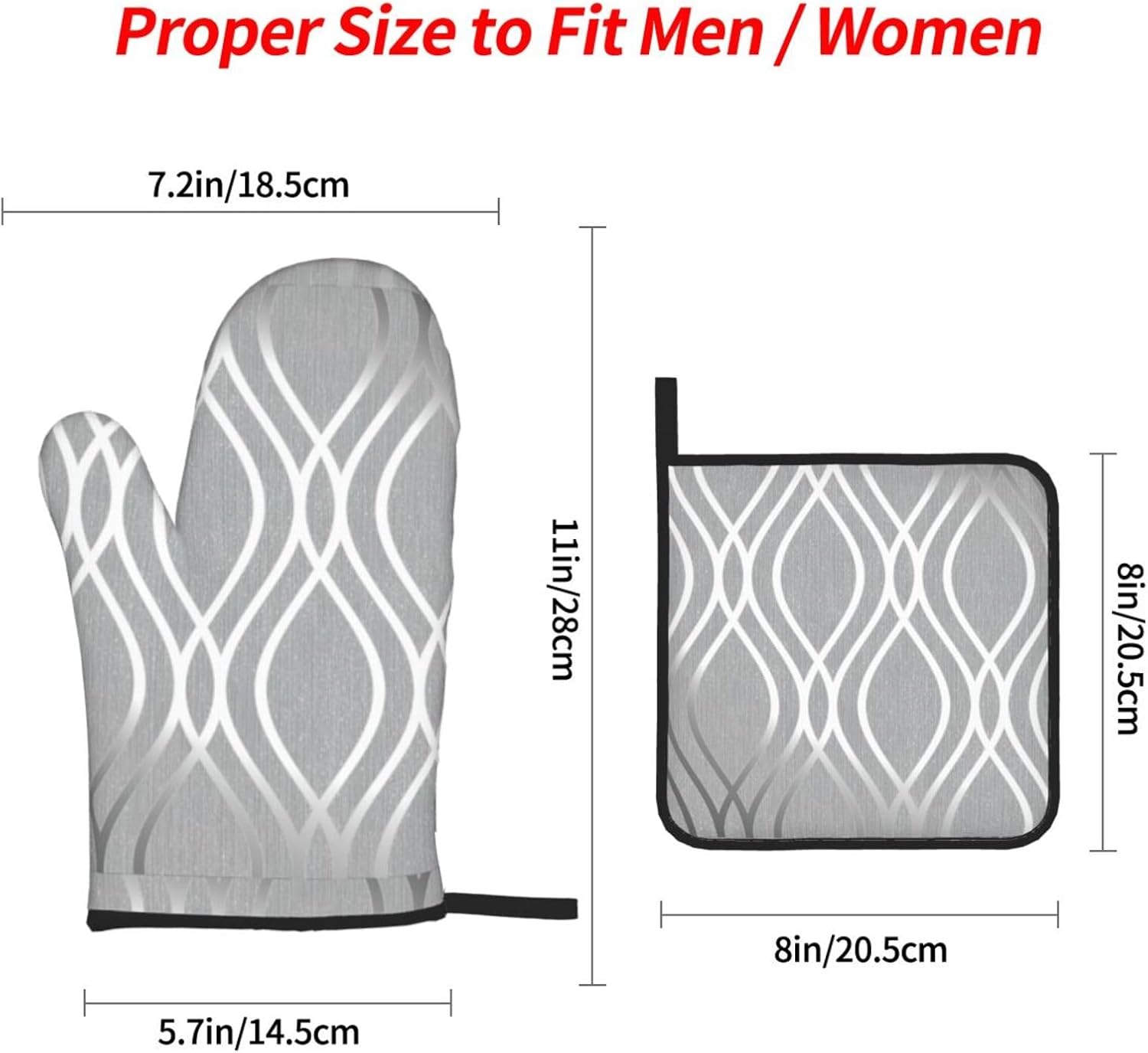 Silver Geometric Figure Kitchen baking four piece set, fit for cooking and baking, oven, microwave, and outdoor barbecue