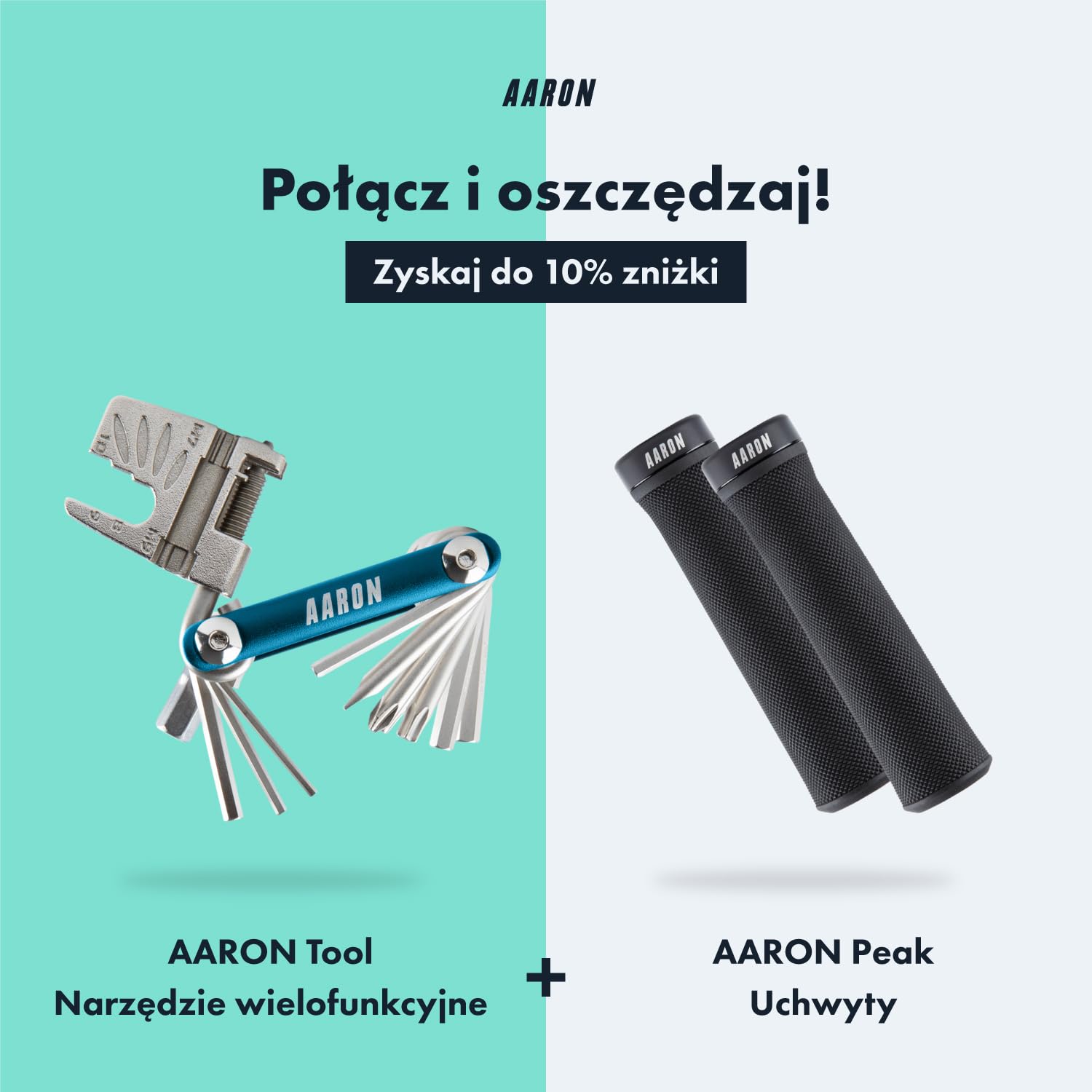 AARON Wielofunkcyjne narzędzie rowerowe - 20 w 1 Wielofunkcyjne narzędzie rowerowe - Stal nierdzewna/Aluminium - Niebieskie