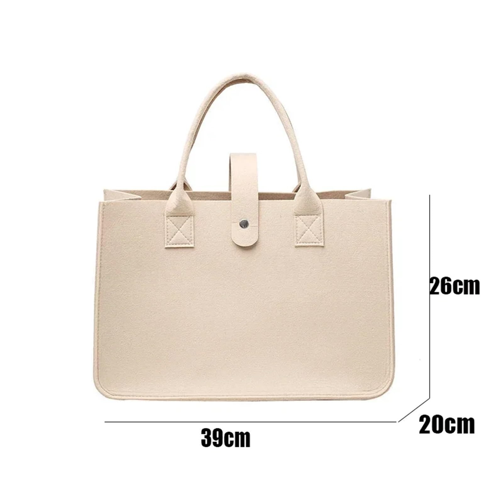 Einkaufshandtasche, Damenhandtasche, große Kapazität, offener Filz, Einkaufstasche, gewebte Tasche Für Outdoor Trips, Picknick