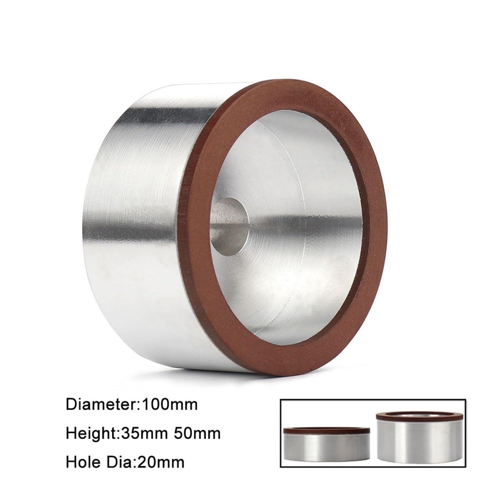 Disco abrasivo Tipo Copa de 100 mm y 4 Pulgadas for Pulido de Acero de tungsteno, aleación, Vidrio, cerámica, Herramientas abrasivas