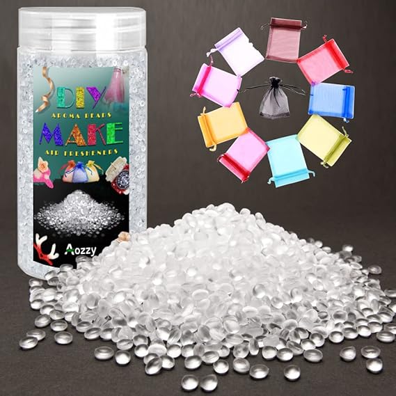2LB Clear Unscented Aroma Beads for Car Freshies, Aroma
