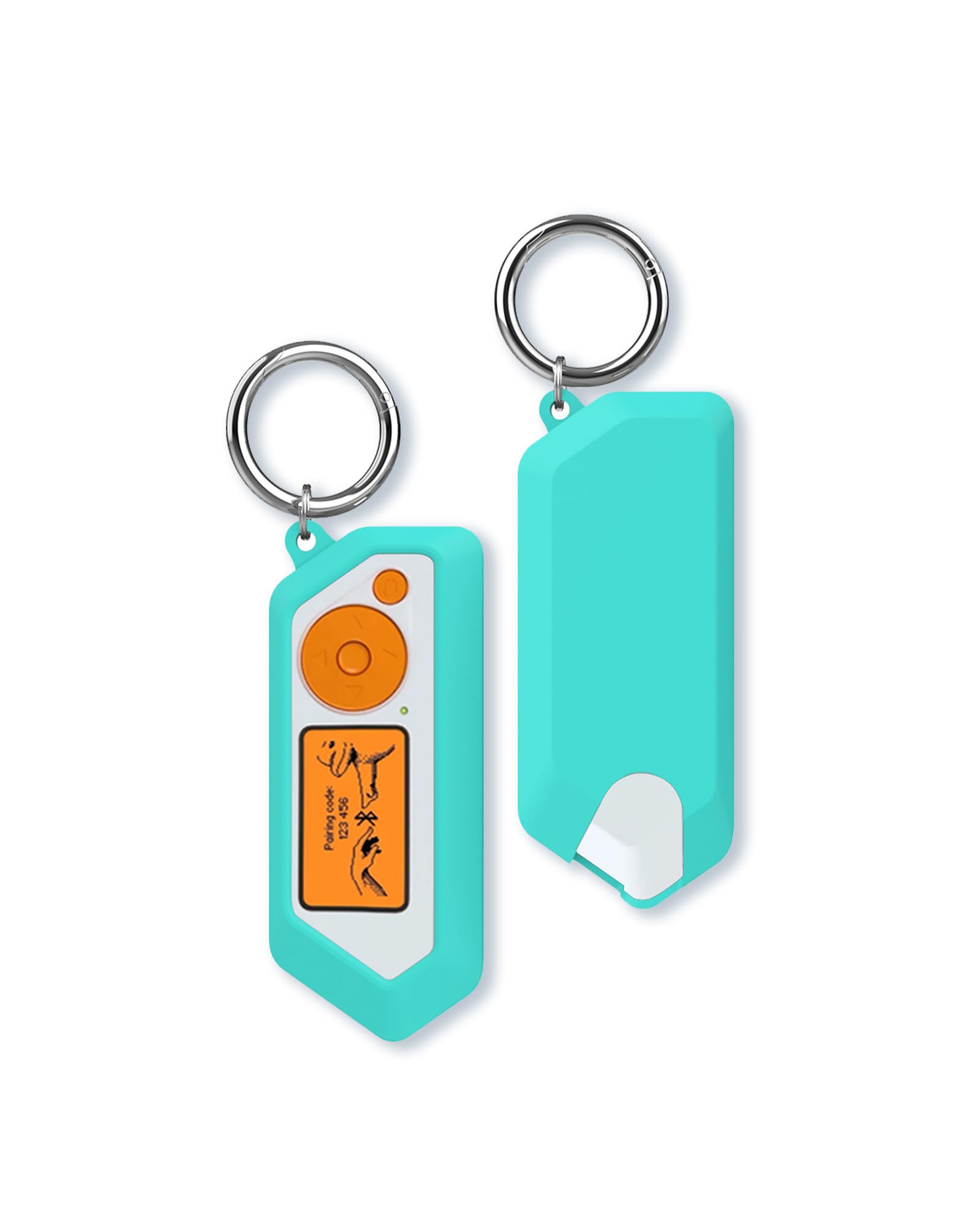 Case for Flipper Zero Programming Learning Platform,Soft Protective,BOVUGAC Silicone Case Cover with Keychain for Flipper Zero Electronic Pets-Mint