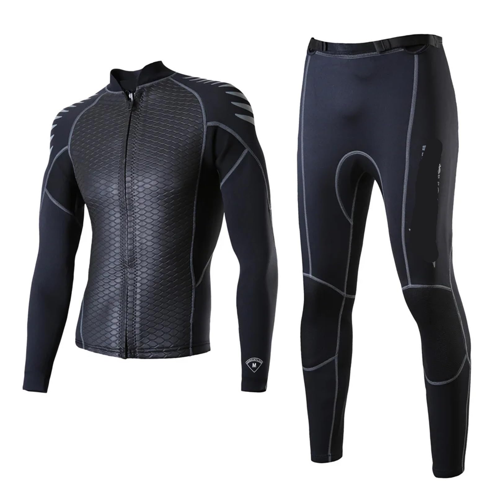 Tuta da Immersione in Neoprene Abbigliamento da Immersione in Due Pezzi Uomo 2 mm Giacca in Neoprene Mimetico Manica Lunga Surf Snorkeling