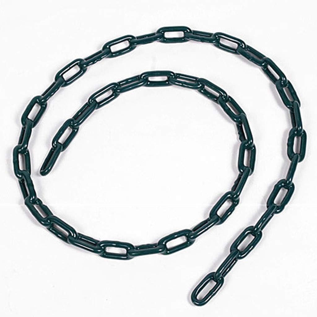 Swing Chains (2) Fully Coated for Swing Set with 4 Free Quick Links Anti-Rust Iron Link Chains Playground Kids Tree Swing Seat Accessories and Replacement Support 660 Lb (Green)