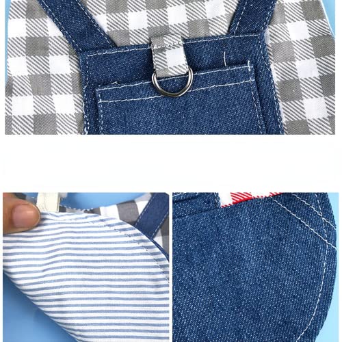 Image of Rabbit Harness and Leash for Walking Escape Proof - Cute Mesh Breathable Bunny Vest Harness Outdoor Camping Hiking Training - Also Suit for Ferret Kittn Puppy Small Animals (Medium)
