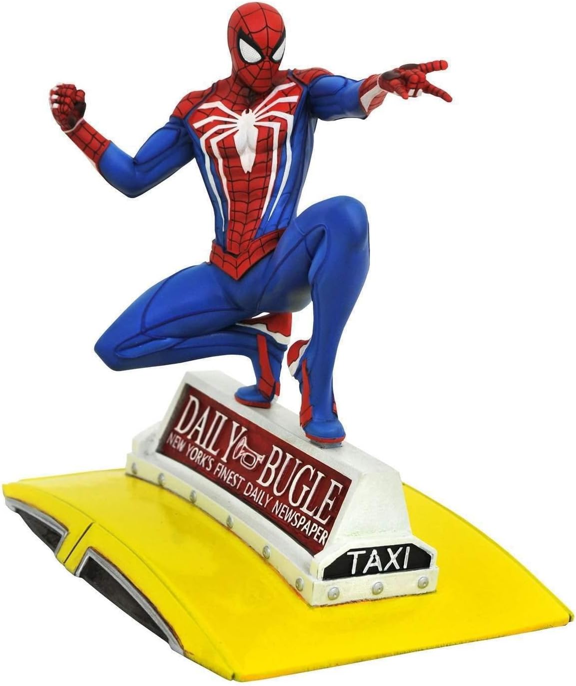 Marvel Gallery: Spider-Man on Taxi (PlayStation 4 Version) PVC Figure, Multicolor, 9 inches