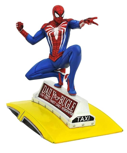 Diamond Select Toys Gallery Marvel: PS4 Game Spider-Man on Taxi PVC Statue (SEP201925)