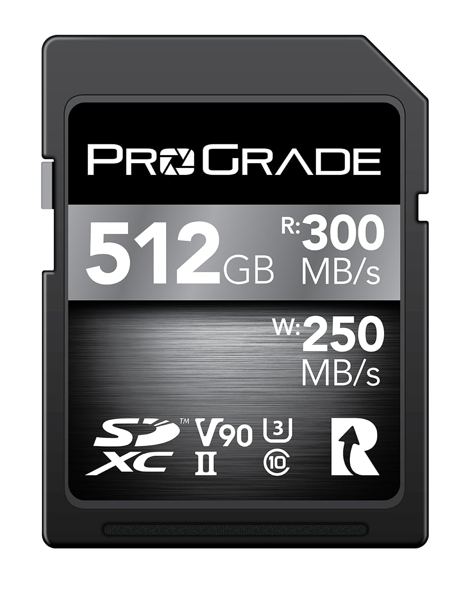 Scheda di memoria ProGrade Digital SDXC UHS-II V90 300R (512GB)