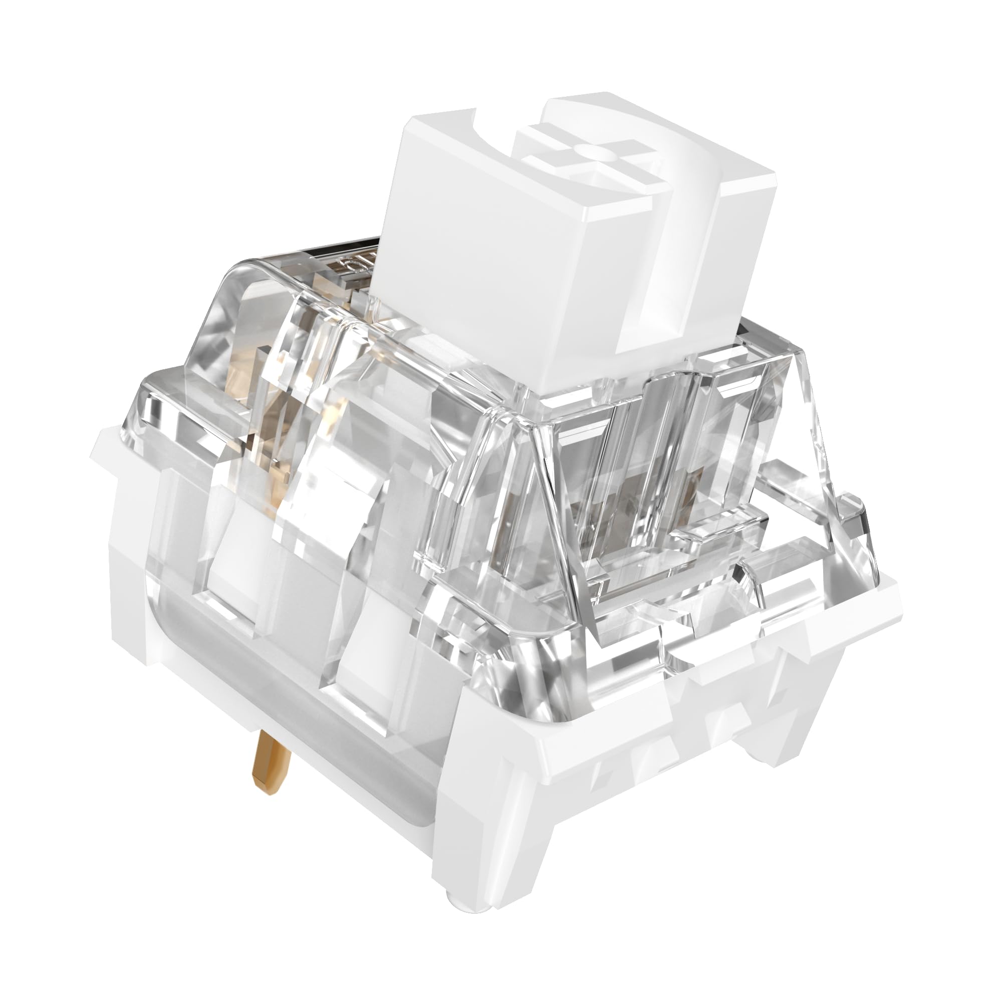 Zhouwang 72 Pcs Clickers for 3D Prints,White Shark Clicky Switches Kit