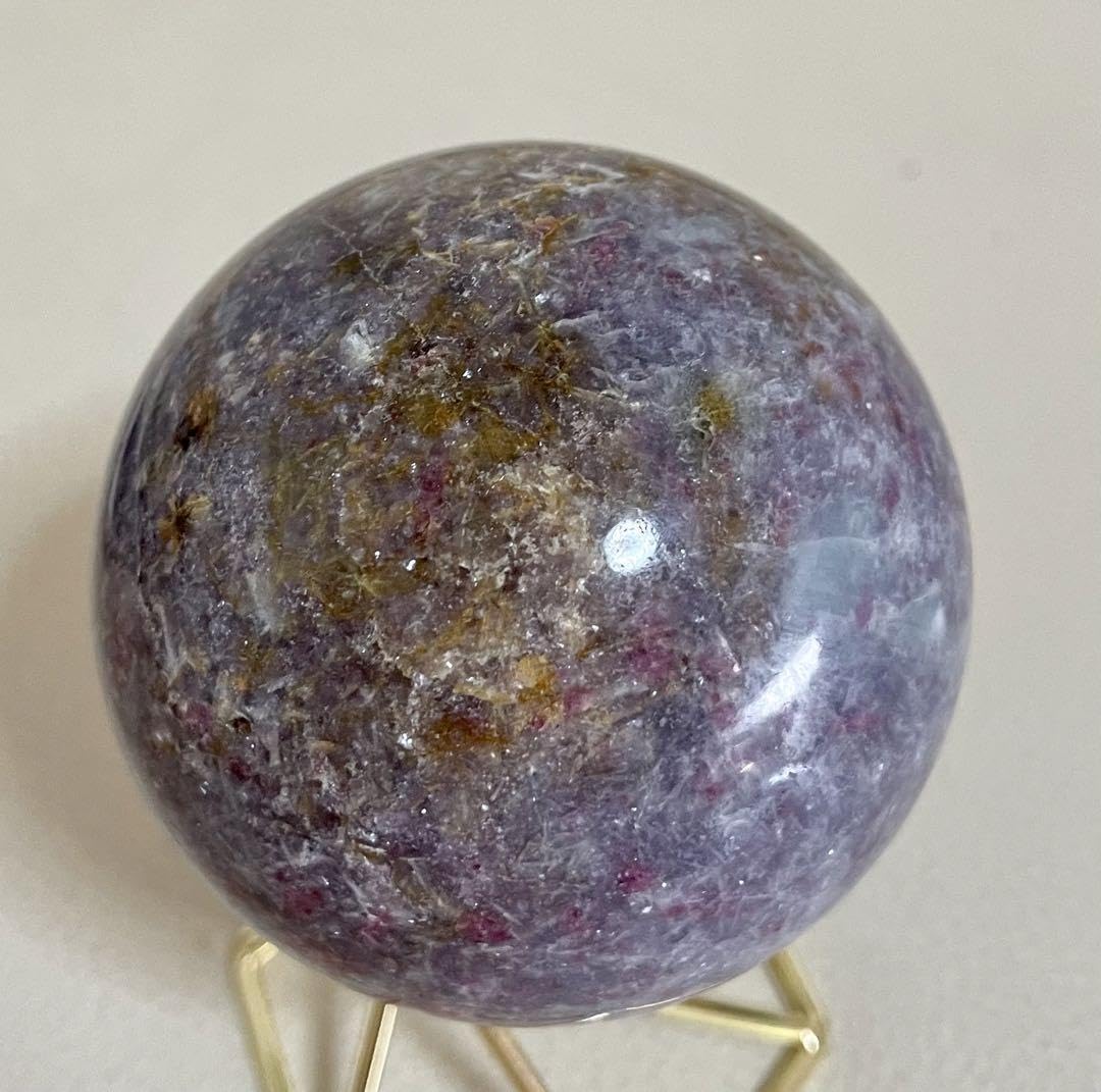 Amazon.co.jp: ユニコーンストーン 丸玉 スフィア レピドライト ピンク