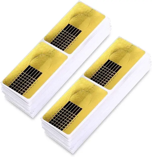 Kit Moldes Uñas 120 Piezas para Extensión Acrílica y Gel UV