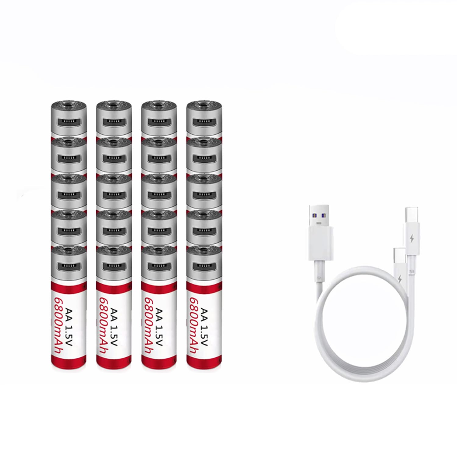 Bump - Baterías Recargables AA De 1,5 V, Paquete De 4 -iones De Litio