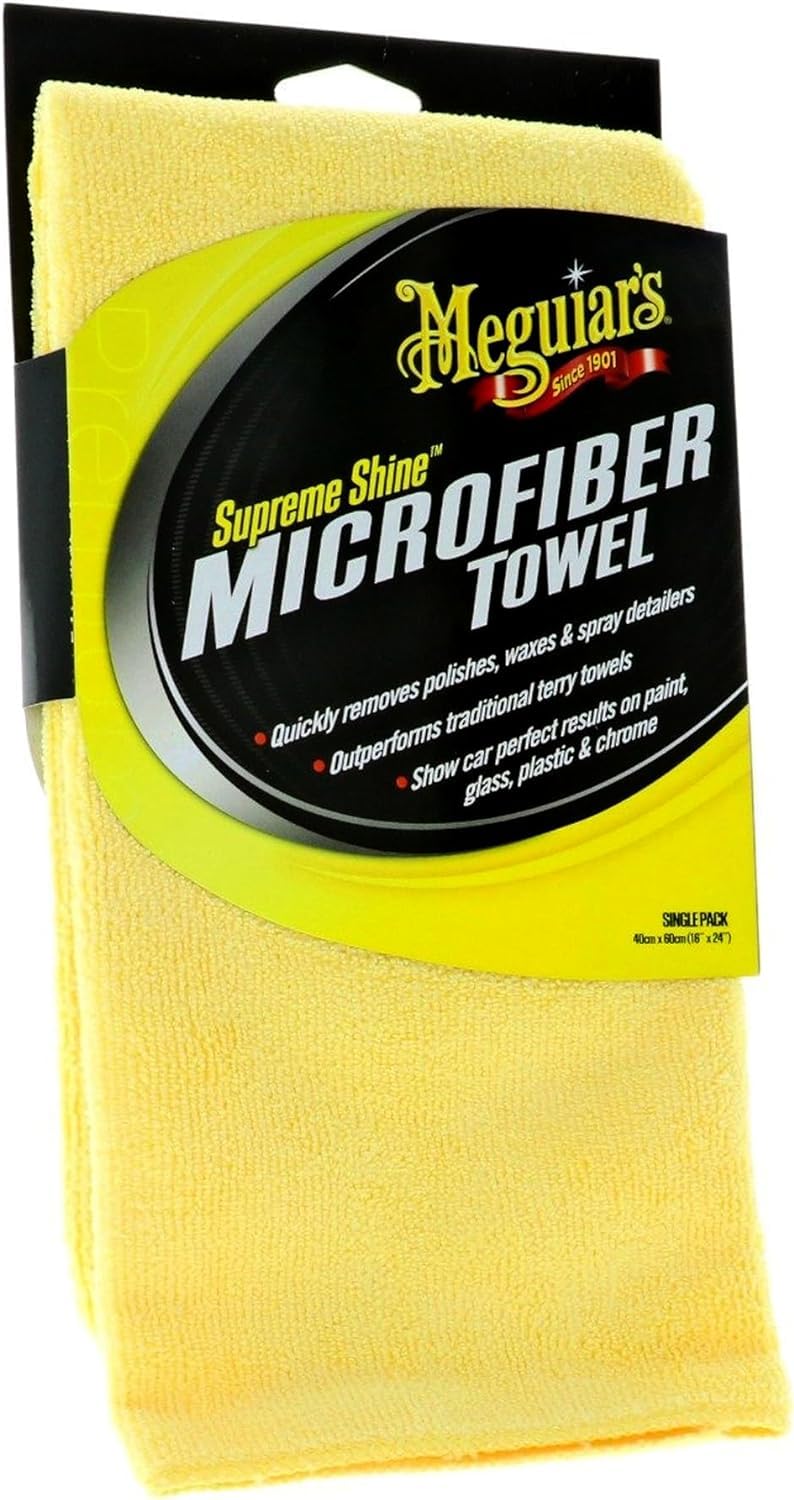 Meguiar's G7716EU Gold Class Carnauba Plus Premium Quik Spray Wax 473ml - Include 1 Panno In Microfibra Supreme Shine Per La Pulizia Dell'Auto
