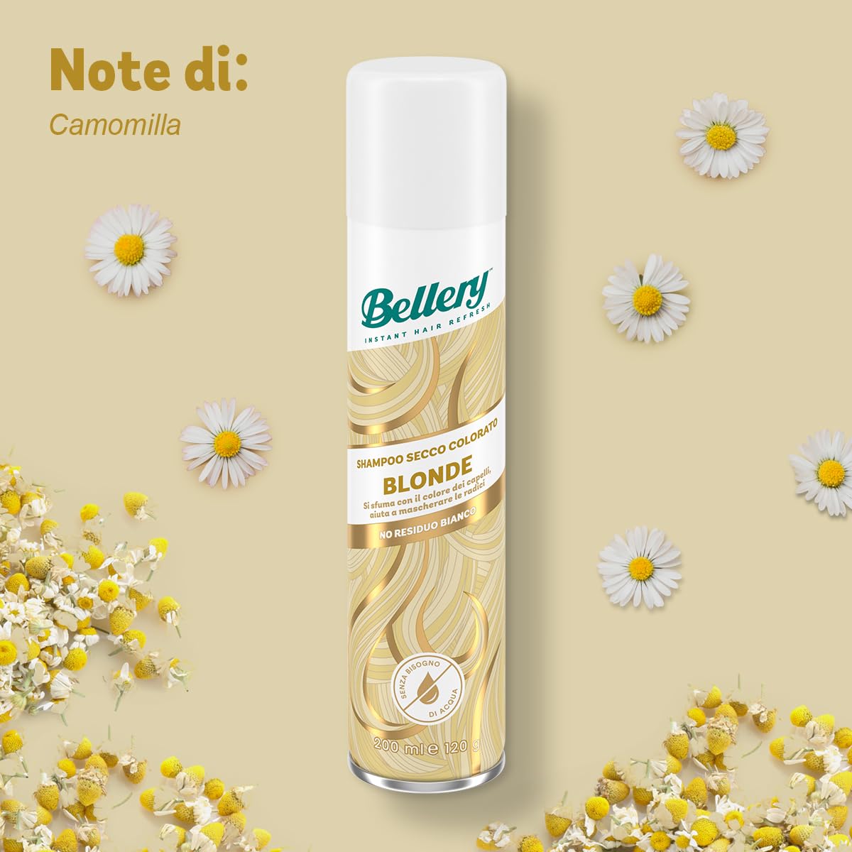 BELLERY Suszony szampon do włosów, 200 ml