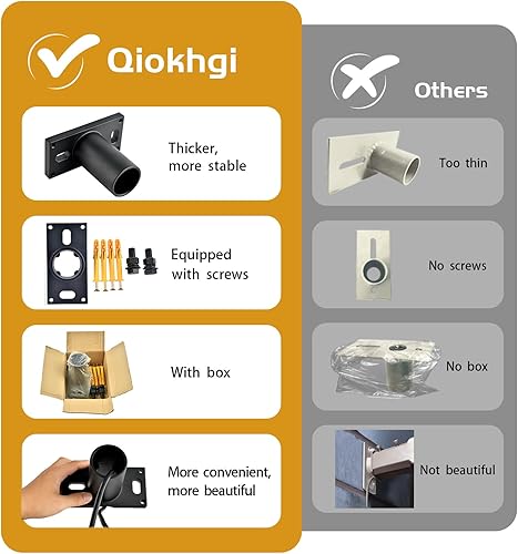 Miniatura 6 de Tenon - Adaptador deslizante para luz LED de estacionamiento, soporte deslizante de 90 grados de 2-38 pulgadas, soporte de montaje de poste de